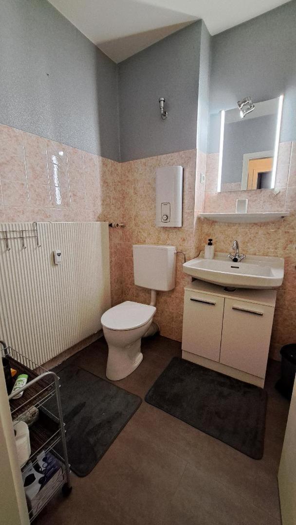 1-Zimmer-Appartement Schoene Aussicht ランゲスハイム エクステリア 写真